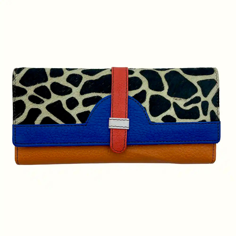 Portafoglio Donna con animalier in pelle riciclata