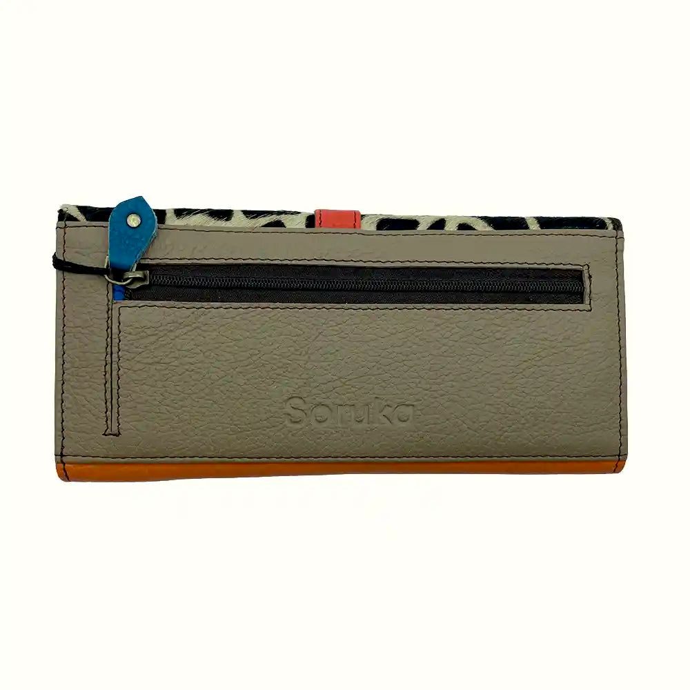 Portafoglio Donna con animalier in pelle riciclata