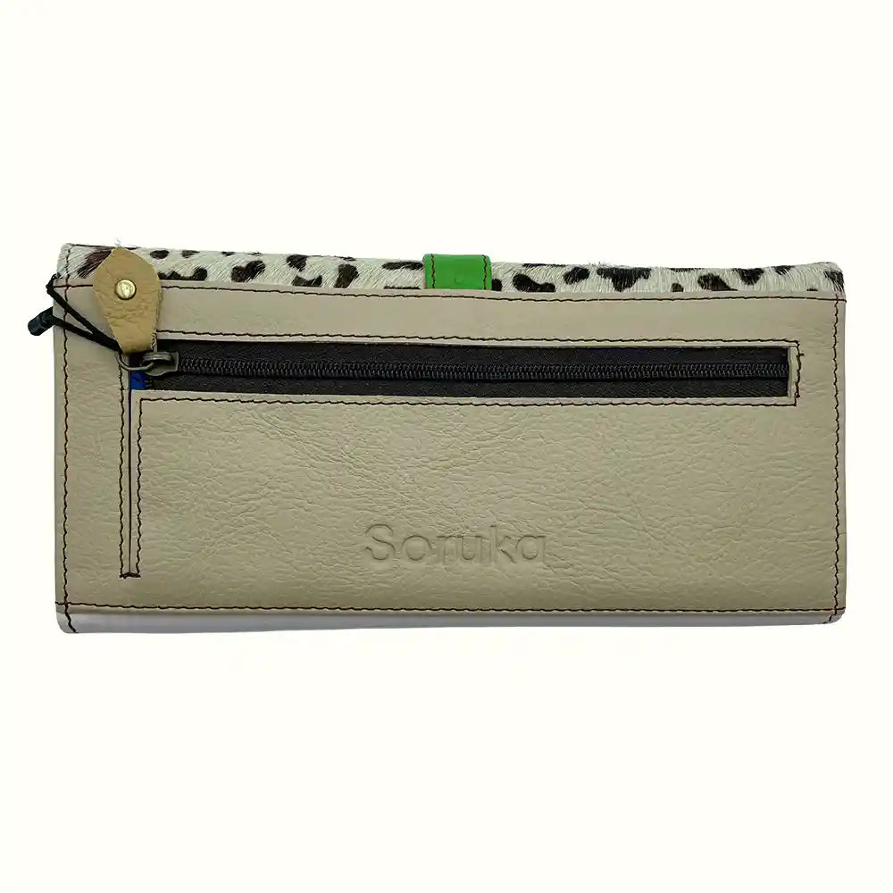 Portafoglio Donna con animalier in pelle riciclata