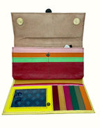 Portafoglio Donna con animalier in pelle riciclata