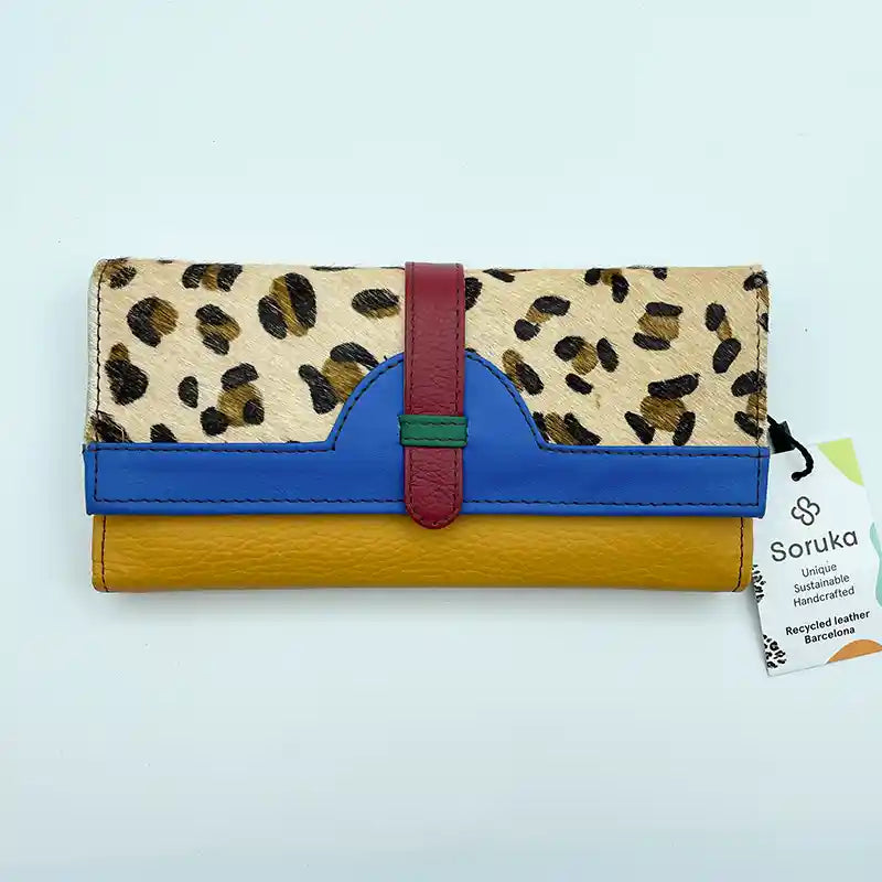 Soruka Bags Portafoglio Donna Grande con Animalier