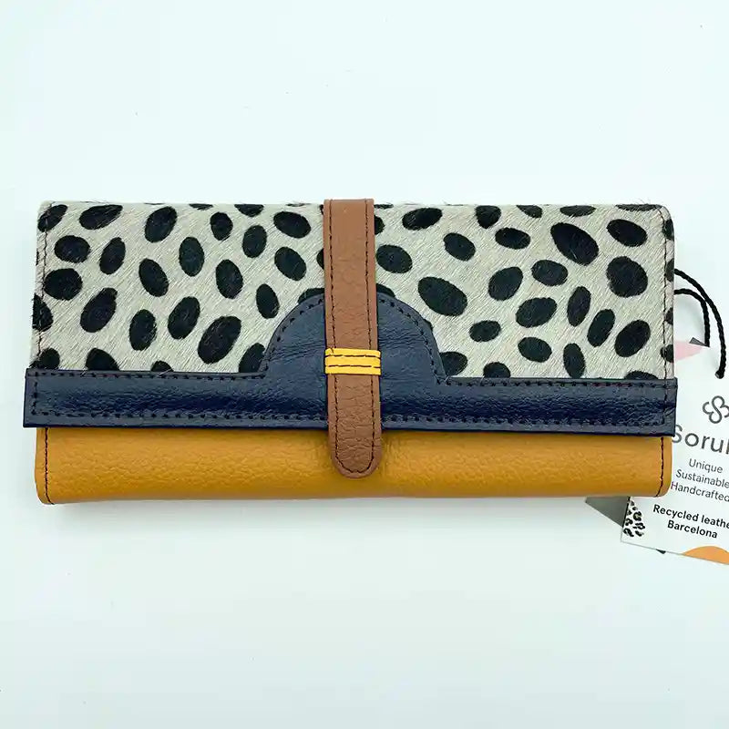 Soruka Bags Portafoglio Donna Grande con Animalier