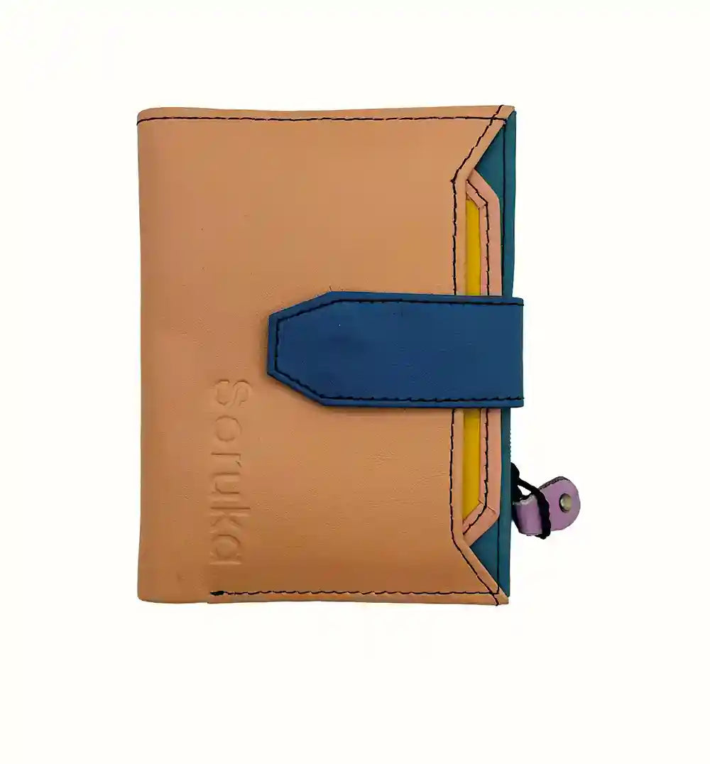 Portafoglio in pelle riciclata con Porta carte estraibile