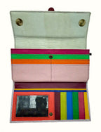 Portafoglio Donna con animalier in pelle riciclata