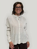 camicia righe cotone biologico GOTS