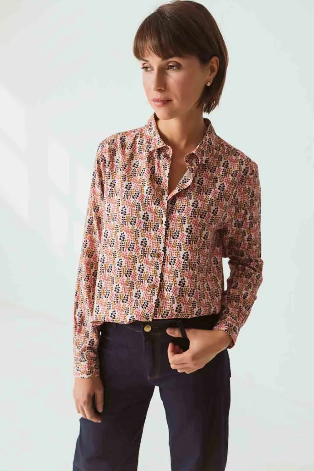 SKFK | Camicia Donna Multicolor in Ecovero | Abbigliamento bio