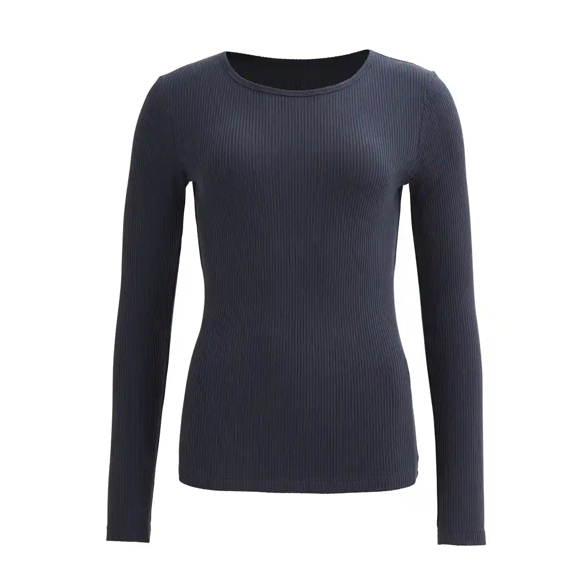 Maglia a Costine in Cotone Biologico GOTS – Blue Navy