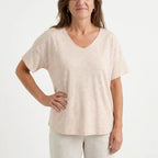 T-shirt a righe in cotone biologico