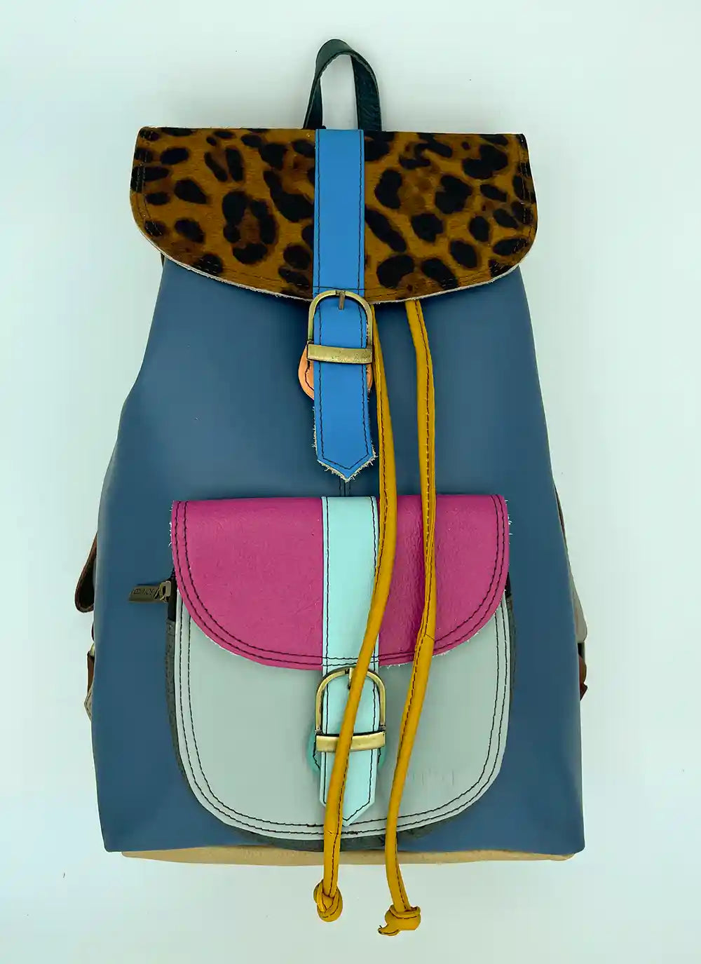 Zaino Backpack Pelle Liscia e Animalier