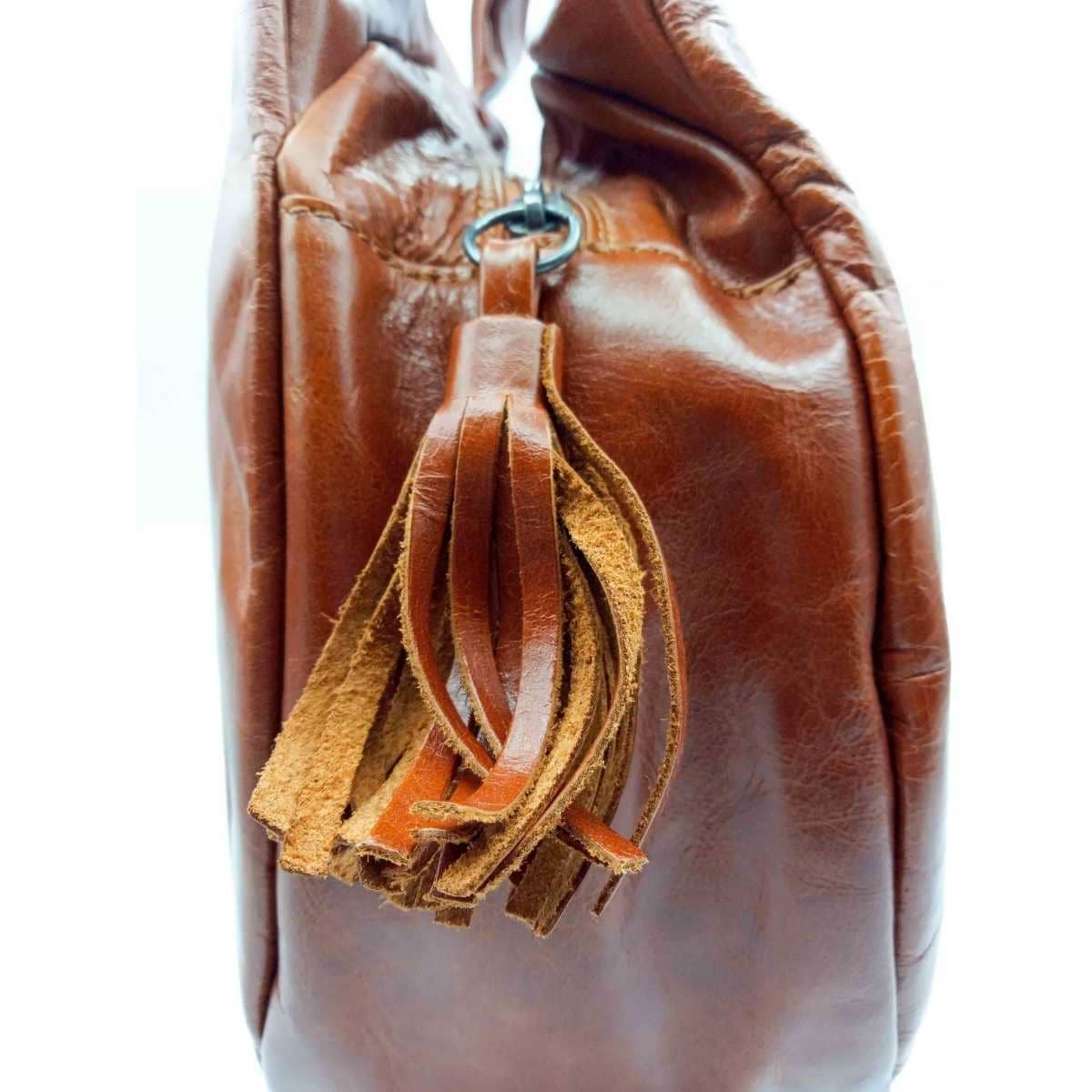 Borsa Vintage Donna tonda Cuoio