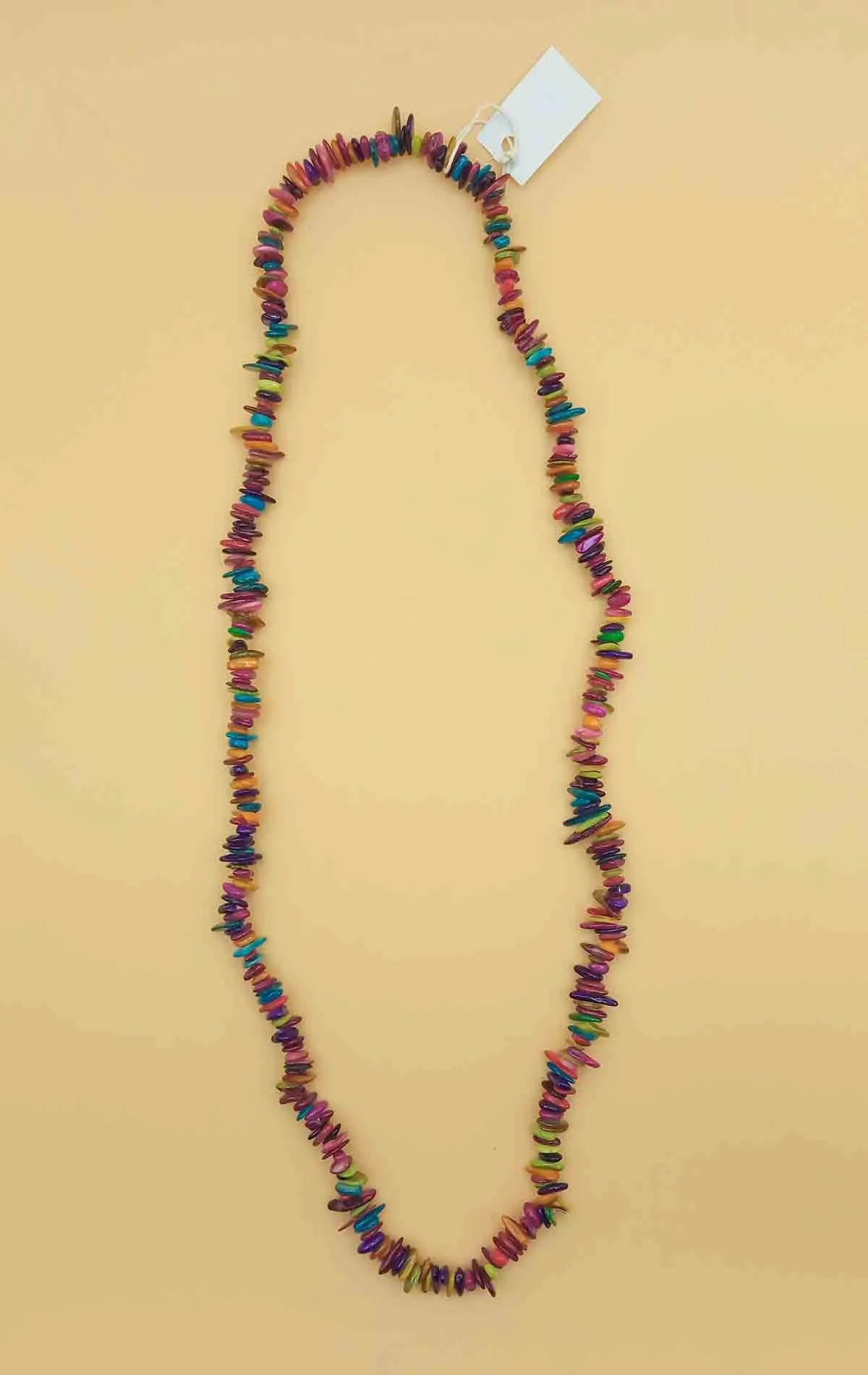 Collana Vintage con Chips di Pietre Multicolor