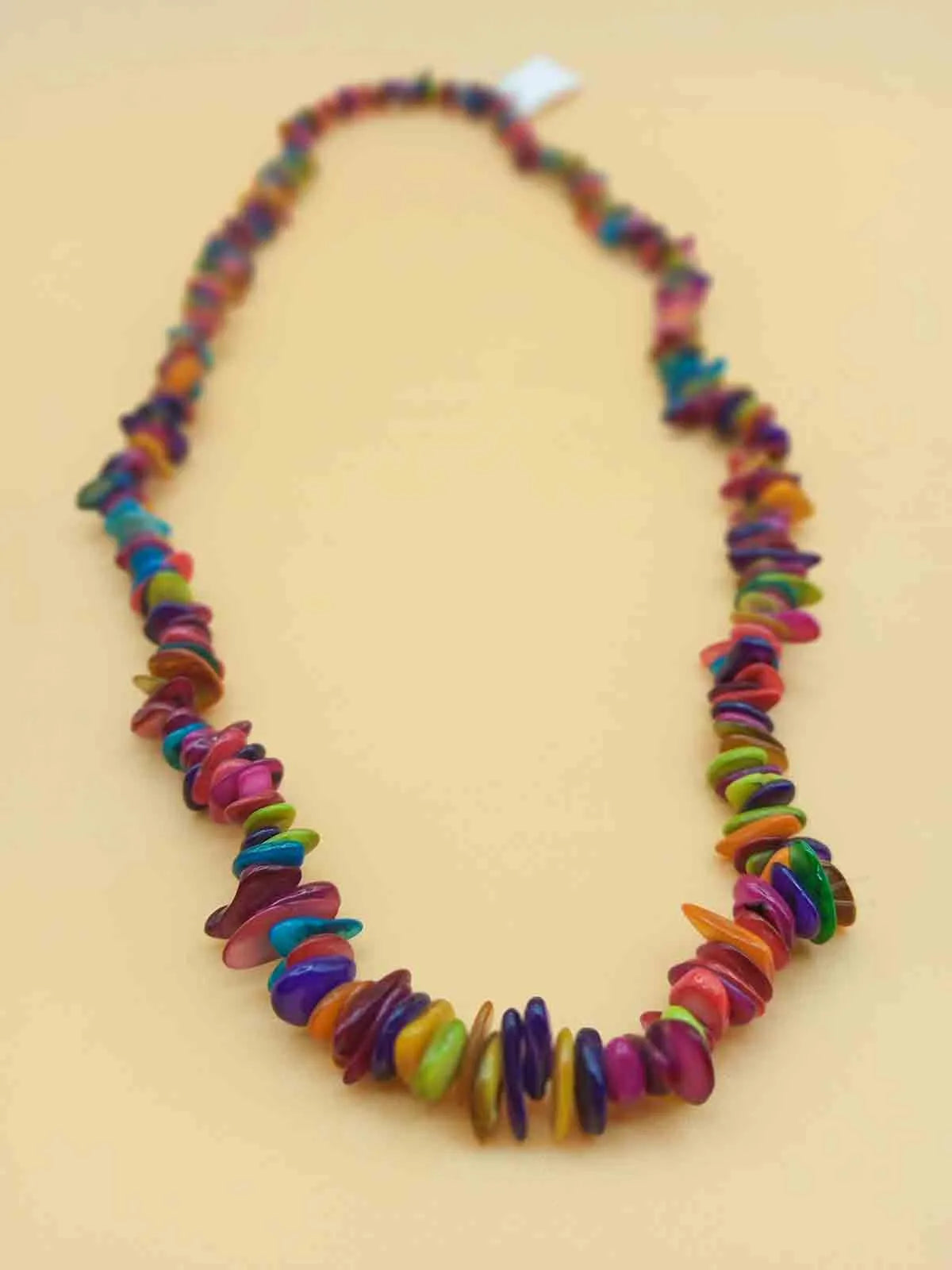 Collana Vintage con Chips di Pietre Multicolor