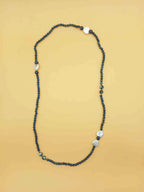 Collana Vintage con Pietre Blu lapislazzuli e madreperla