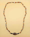 Collana Vintage Lunga Onice e Quarzo Fume